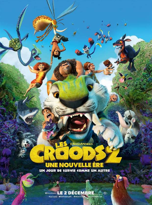 Póster Francés de (Los Croods 2). 