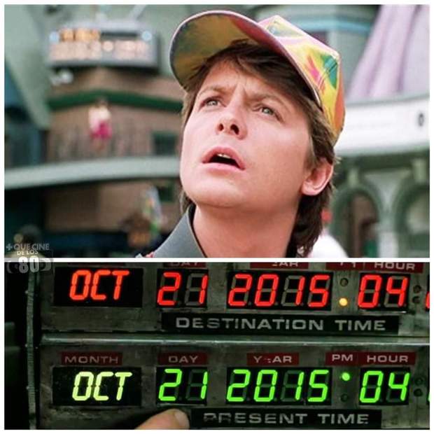 Imagen: Hoy 21 de Octubre "Marty McFly" Viajó por primera vez al Futuro. 