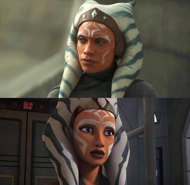 Imagen de "Rosario Dawson" como Ahsoka Tano en (The Mandolarian). 