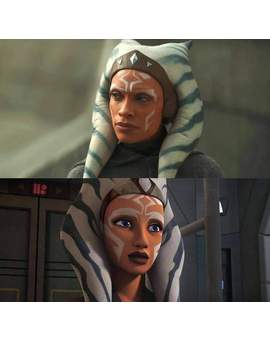 Imagen de "Rosario Dawson" como Ahsoka Tano en (The Mandolarian). 