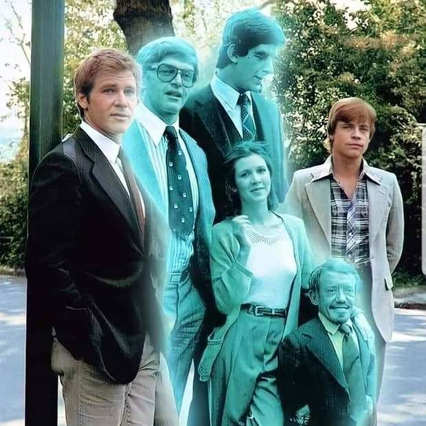Imagen que circula por la red a los fallecidos de (Star Wars). 
