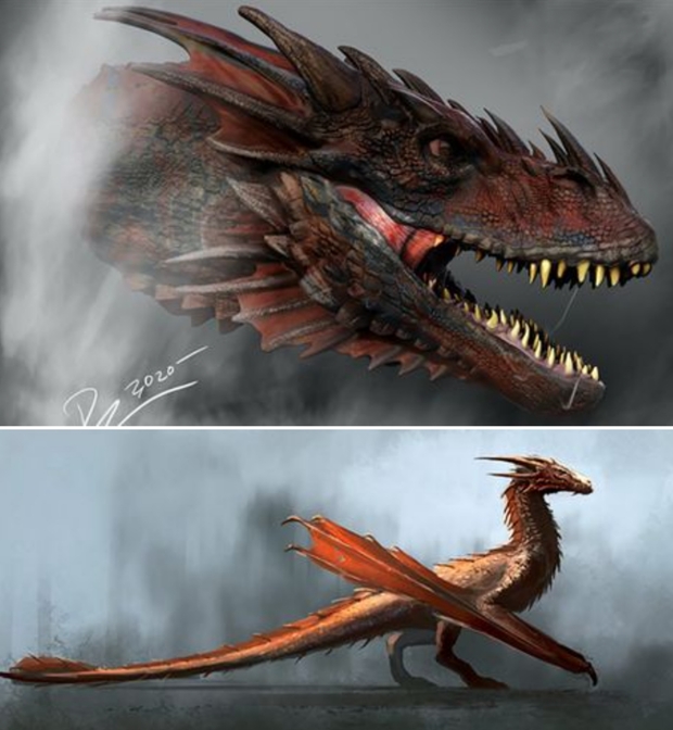 Primer Vistazo a los Dragones de (House of the Dragón). 