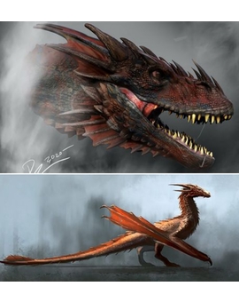 Primer Vistazo a los Dragones de (House of the Dragón). 