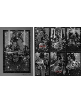 Imagen: Primeros Diseños de "Drew Struzan" para el cartel de Cine de (La Venganza de los Sith). 