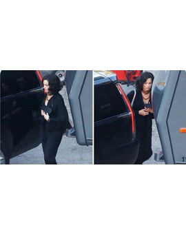Imagen de "Margot Robbie" con el Pelo Negro en el Rodaje de su Próxima Película 