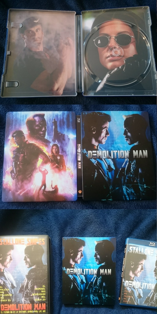 Mi Colección y Steelbook Custom de (Demolition Man). 