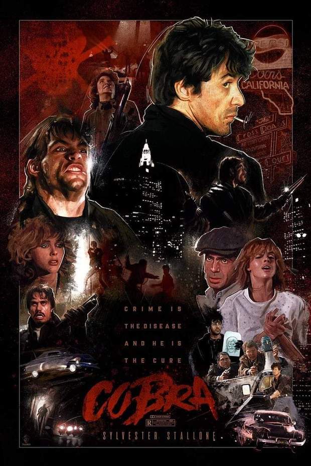 Póster Fan Art de (Cobra, El Brazo Fuerte de la Ley). 