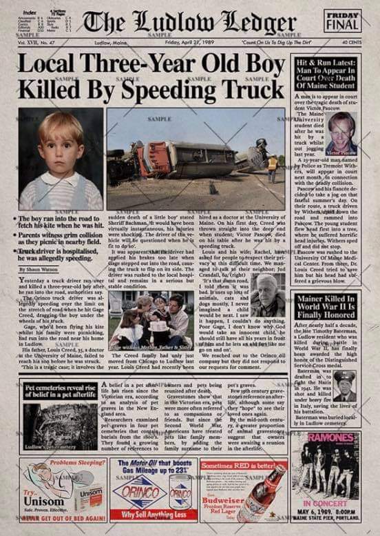 Imagen: Hoy hace 32 Años Murió éste Pequeño bajo un Trailer. 