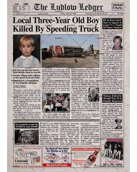 Imagen: Hoy hace 32 Años Murió éste Pequeño bajo un Trailer. 