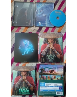 Steelbook recibido (Raya y el Último Dragón). 