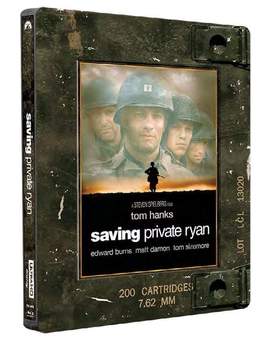 Diseño Final para el Steelbook 4K, 3 Discos de (Salvar al Soldado Ryan). 