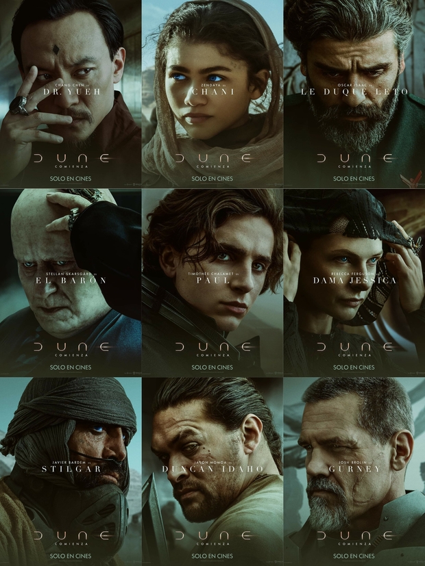 Pósters Individuales de (Dune). 