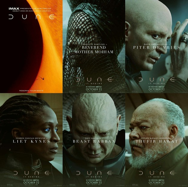 Siguientes Nuevos Pósters de (Dune). 