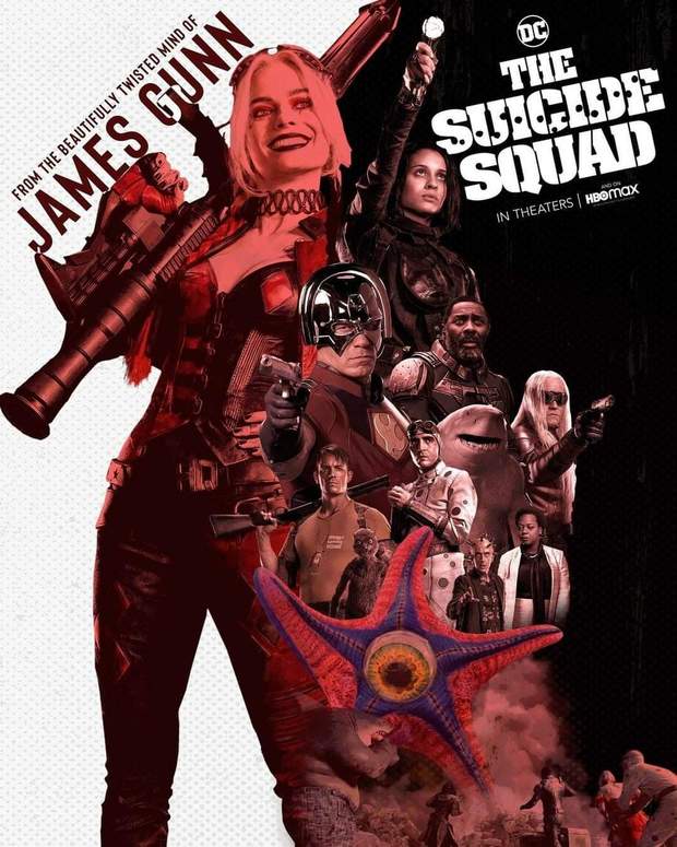 Póster para HBO Max de (El Escuadrón Suicida). 
