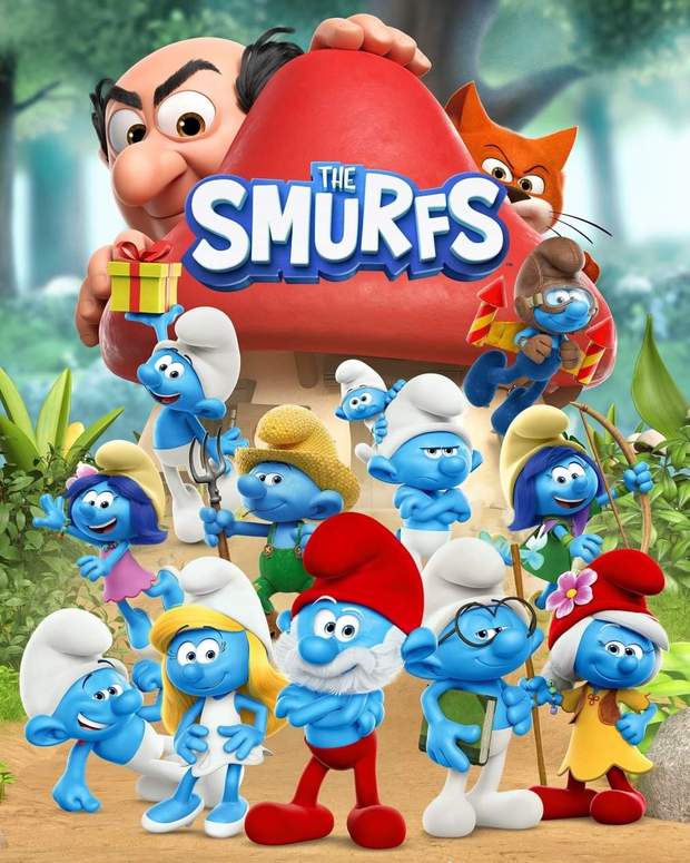 Póster para la Serie de (Los Pitufos). El 10 de Septiembre. 