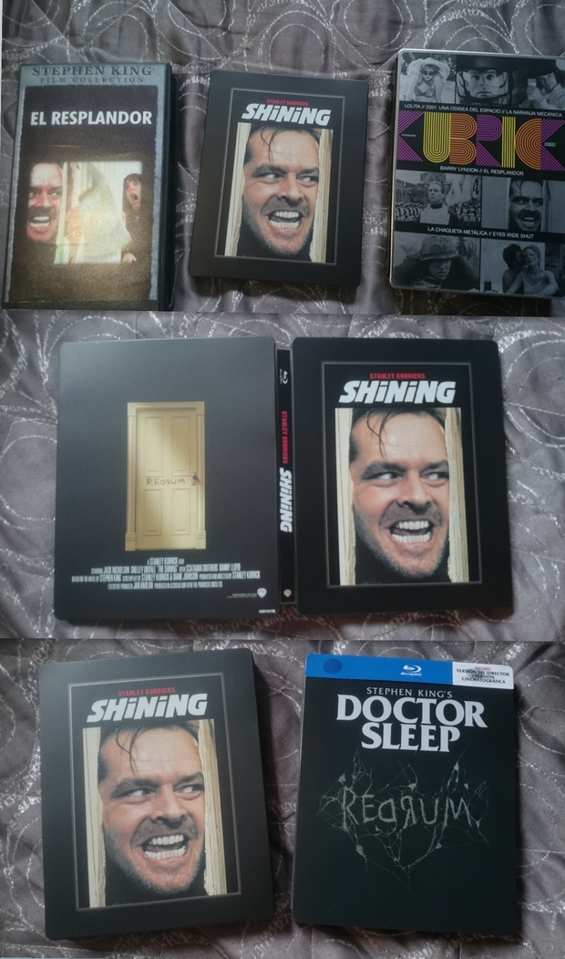 Mi Colección y Steelbook de (El Resplandor). 