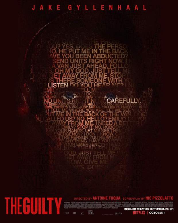 Teaser Trailer de (The Guilty) con "Jake Gyllenhaal". 