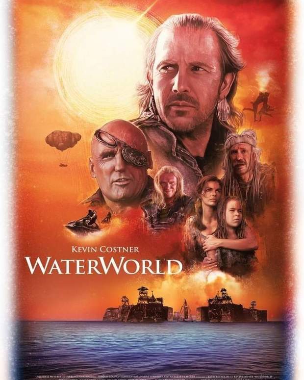Póster Art de (Waterworld).