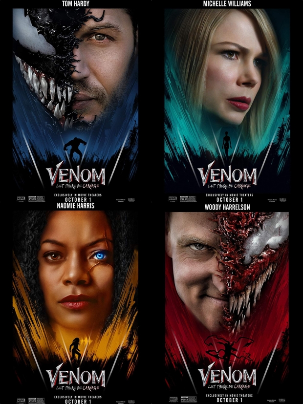 Pósters Individuales de (Venom: Habrá Matanza).