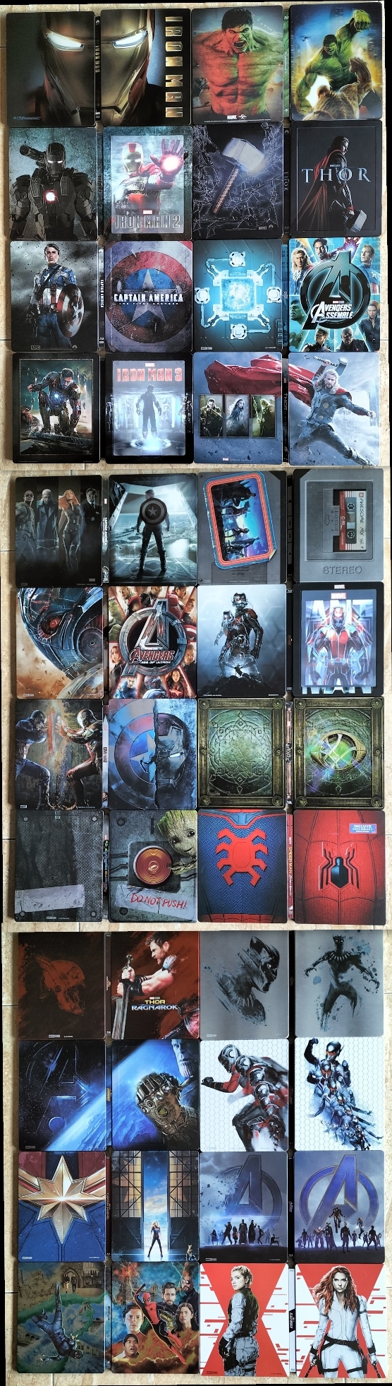 Mi Colección Steelbook Marvel "UCM". (Parte 1).