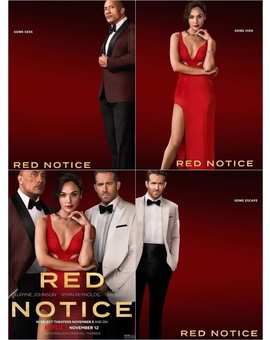 Pósters Individuales de (Red Notice).
