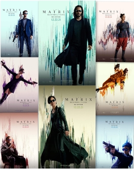 Pósters Individuales de Personajes de (Matrix Resurrections).