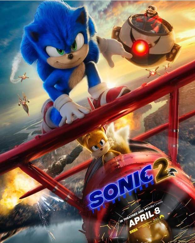 Primer Póster de (Sonic 2).