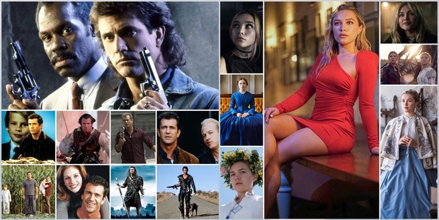 Cumplen Años "Mel Gibson 66 y Florence Pugh 26". Qué Películas son Vuestras Preferidas?.