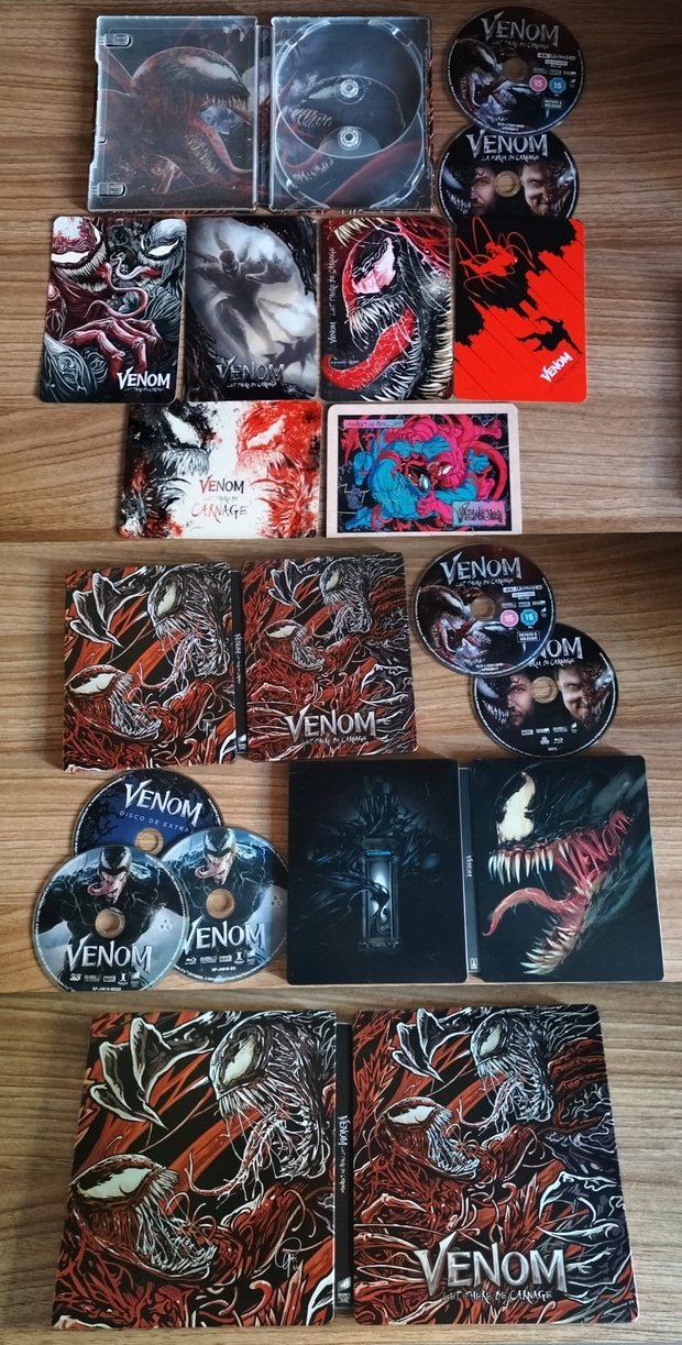 Mi Colección Steelbook de (Venom & Venom 2 - Habrá Matanza).