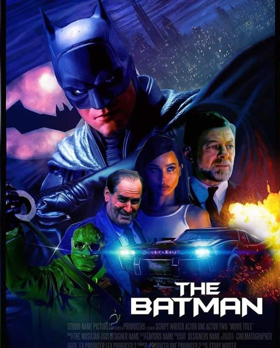 Póster Art (The Batman) Inspirado en (Batman Forever).