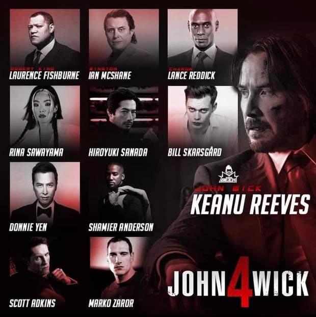 Personajes para (John Wick 4).