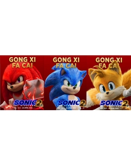 Pósters Internacionales de (Sonic 2).