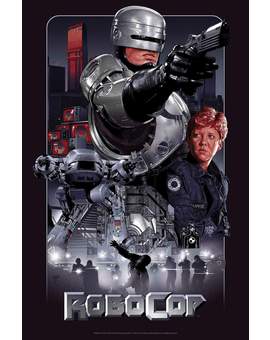 Póster de (Robocop) ilustración de Ruíz Burgos.