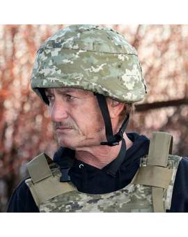 "Sean Penn" está grabando un documental en Ucrania sobre la invasión rusa.