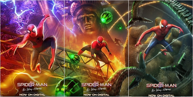 Sony revela los Pósters individuales de los tres 'Spider-Man' de "No Way Home".