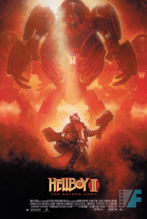 Póster (Hellboy 2, El Ejército Dorado) de Drew Struzan.