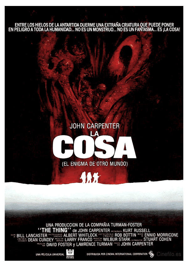 "La Cosa" regresará a los cines americanos por su 40º Aniversario.