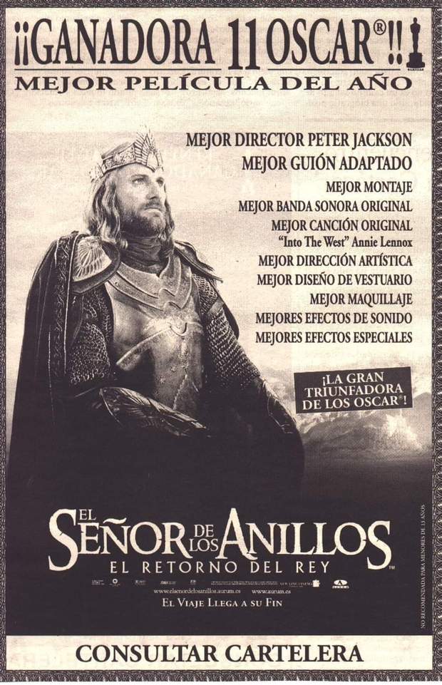 Imagen: (El Retorno del Rey).