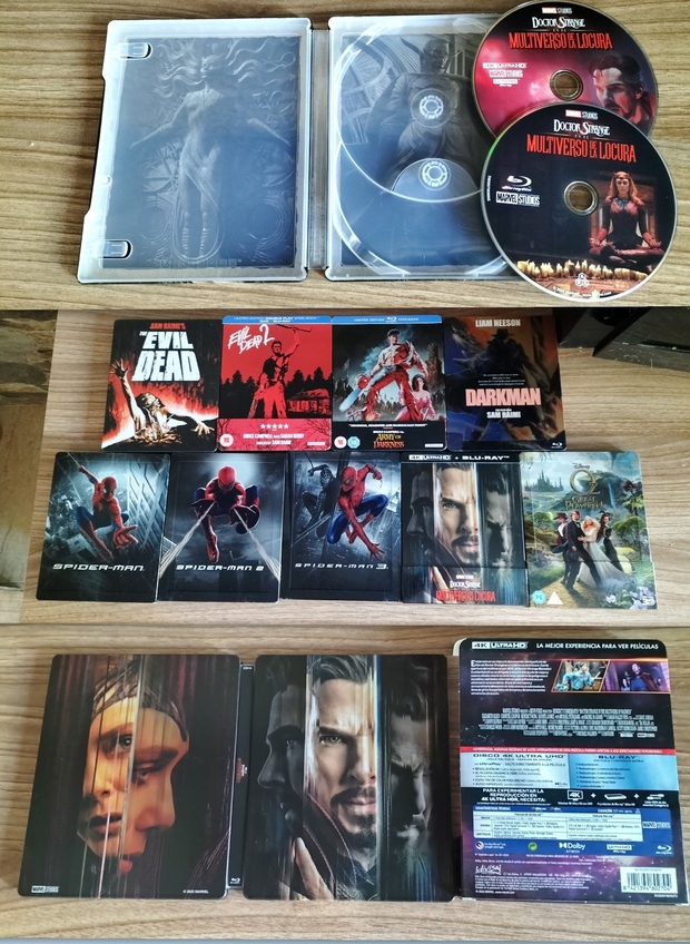 Mi Colección en Steelbook de "Sam Raimi".