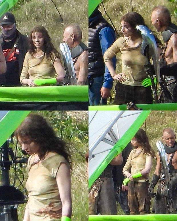 Imagen: "Anya Taylor-Joy" en las grabaciones de "Furiosa".