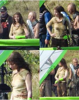 Imagen: "Anya Taylor-Joy" en las grabaciones de "Furiosa".