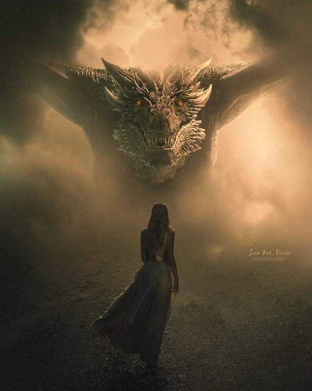 Póster fan art de (La Casa del Dragón).