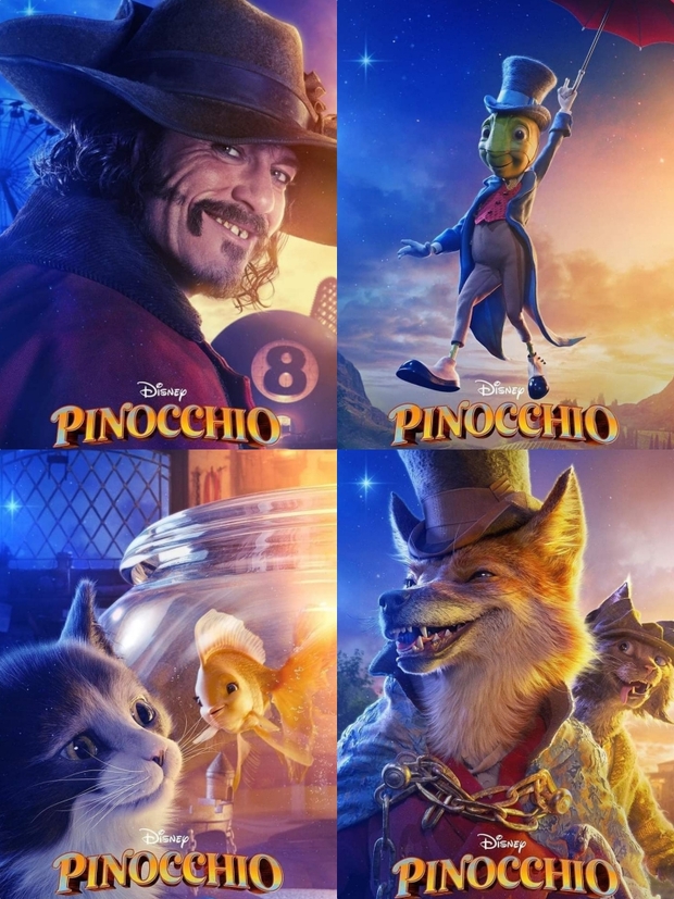 Nuevos Pósters de personajes de (Pinocho).