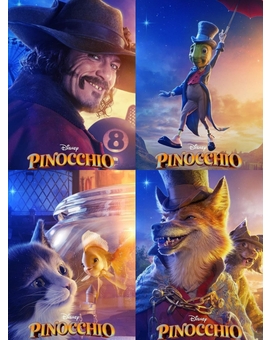 Nuevos Pósters de personajes de (Pinocho).