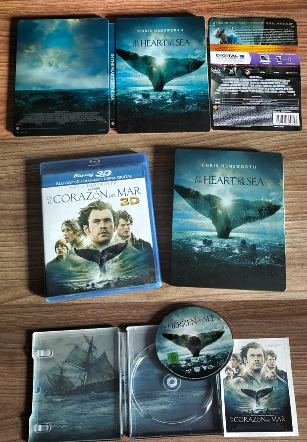 Mi Colección y Steelbook de (En el Corazón del Mar).