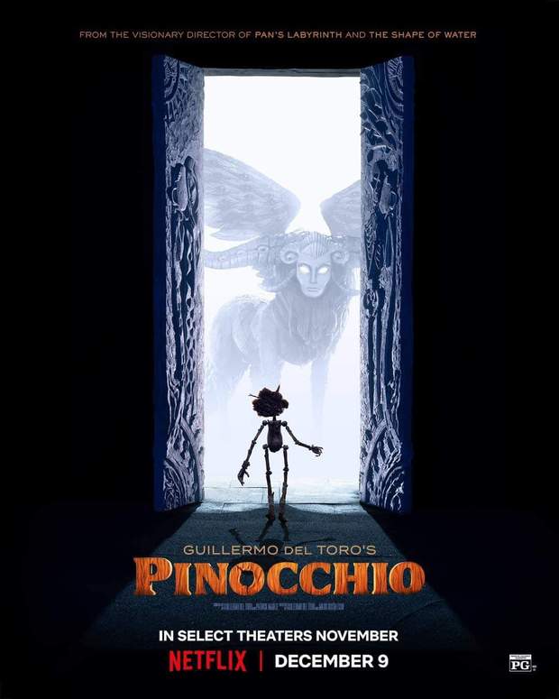 Póster de (Pinocchio) de "Guillermo del Toro".