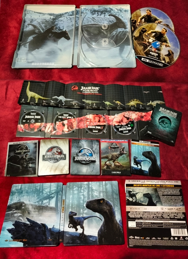 Mi Colección y Steelbook de (Jurassic World: Dominion).