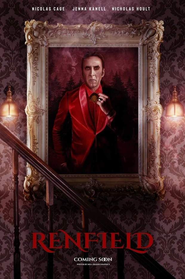 "Nicolas Cage" como Drácula en el primer Póster de (Renfield).