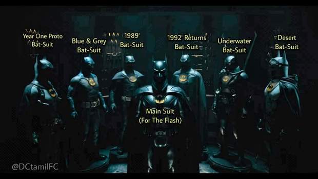 Imagen: Los trajes de "Batman - Keaton" en (The Flash).