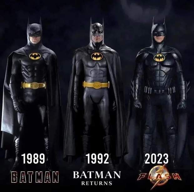 La evolución de "Michael Keaton" como (Batman). Que traje es vuestro favorito?
